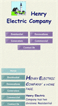 Mobile Screenshot of henryelectric.net