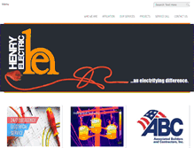 Tablet Screenshot of henryelectric.biz